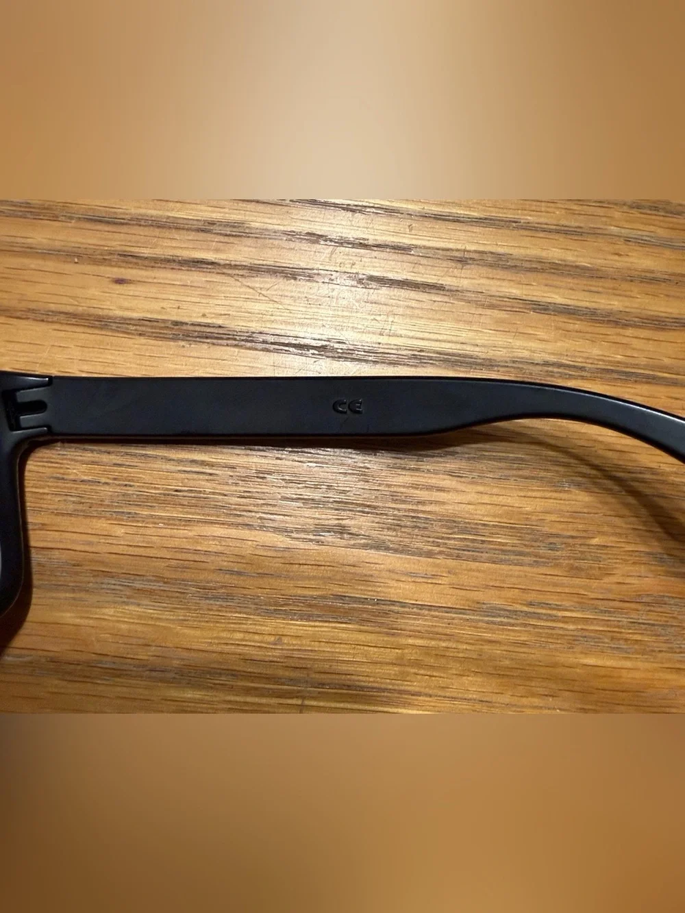 Oakley Holbrook Black Sunglasses with Purple Polarized Lens and Temple Accent